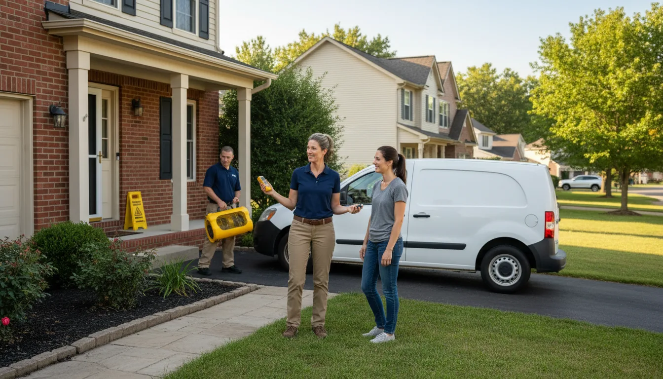 Residential water damage restoration in Port Gibson, MS
